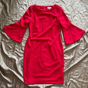 Calvin Klein red dress